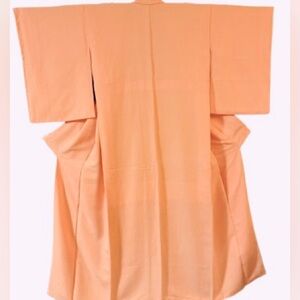 Light Pink/light orange Kimono (Iro Muji) with one crest